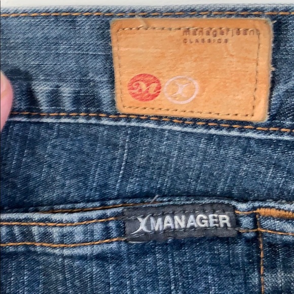 MANAGER Women’s Double Side Split Denim Skirt, Size 31 - Picture 5 of 5